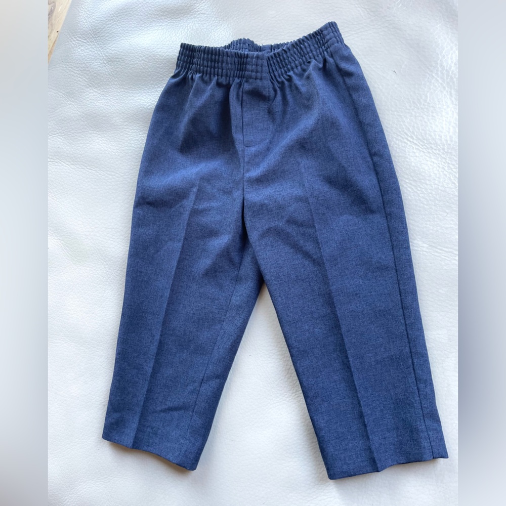 Nautica No-Iron Crease Pull-On Dress Pants, Lightweight Twill, Deep Blue